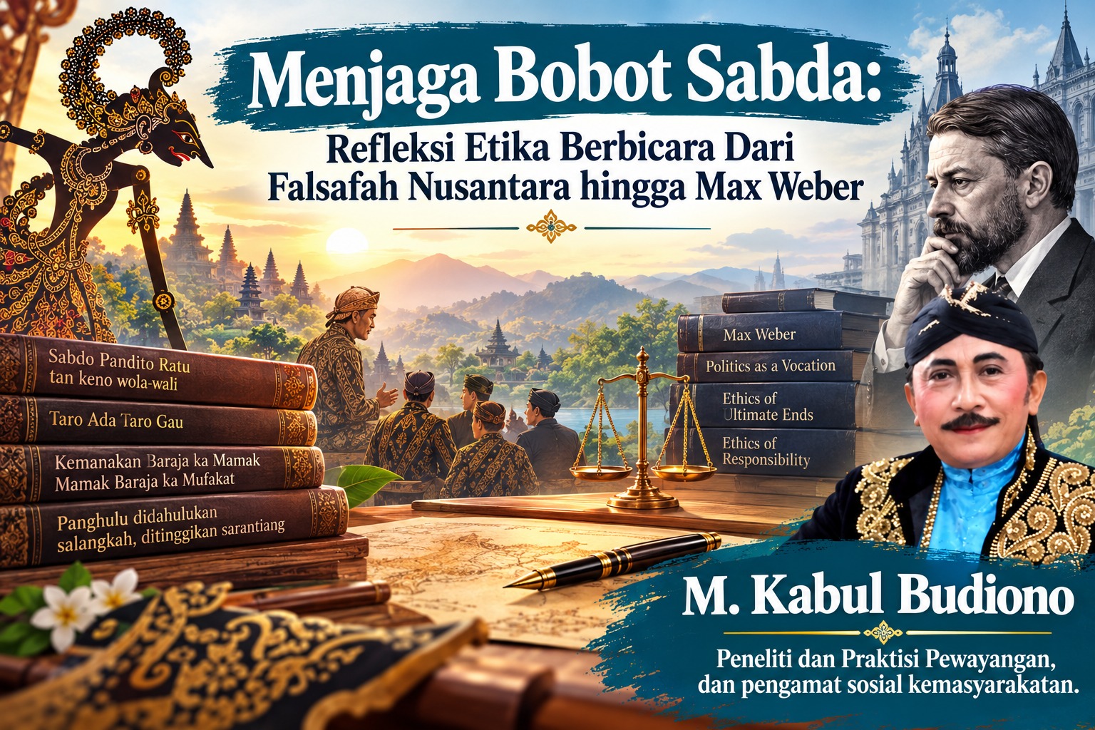 Menjaga Bobot Sabda Refleksi Etika Berbicara Dari Falsafah Nusantara hingga Max Weber