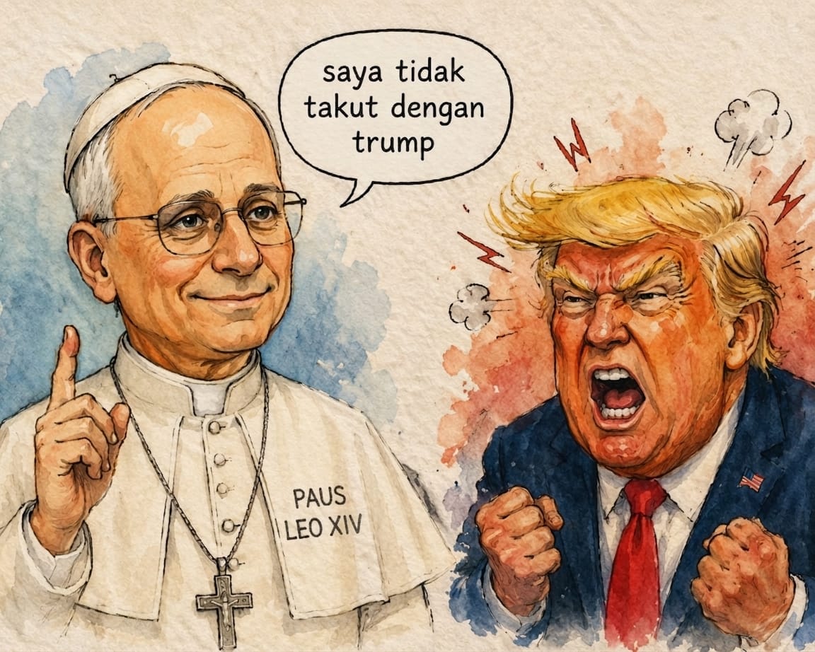 “War of Words” Paus dan Trump
