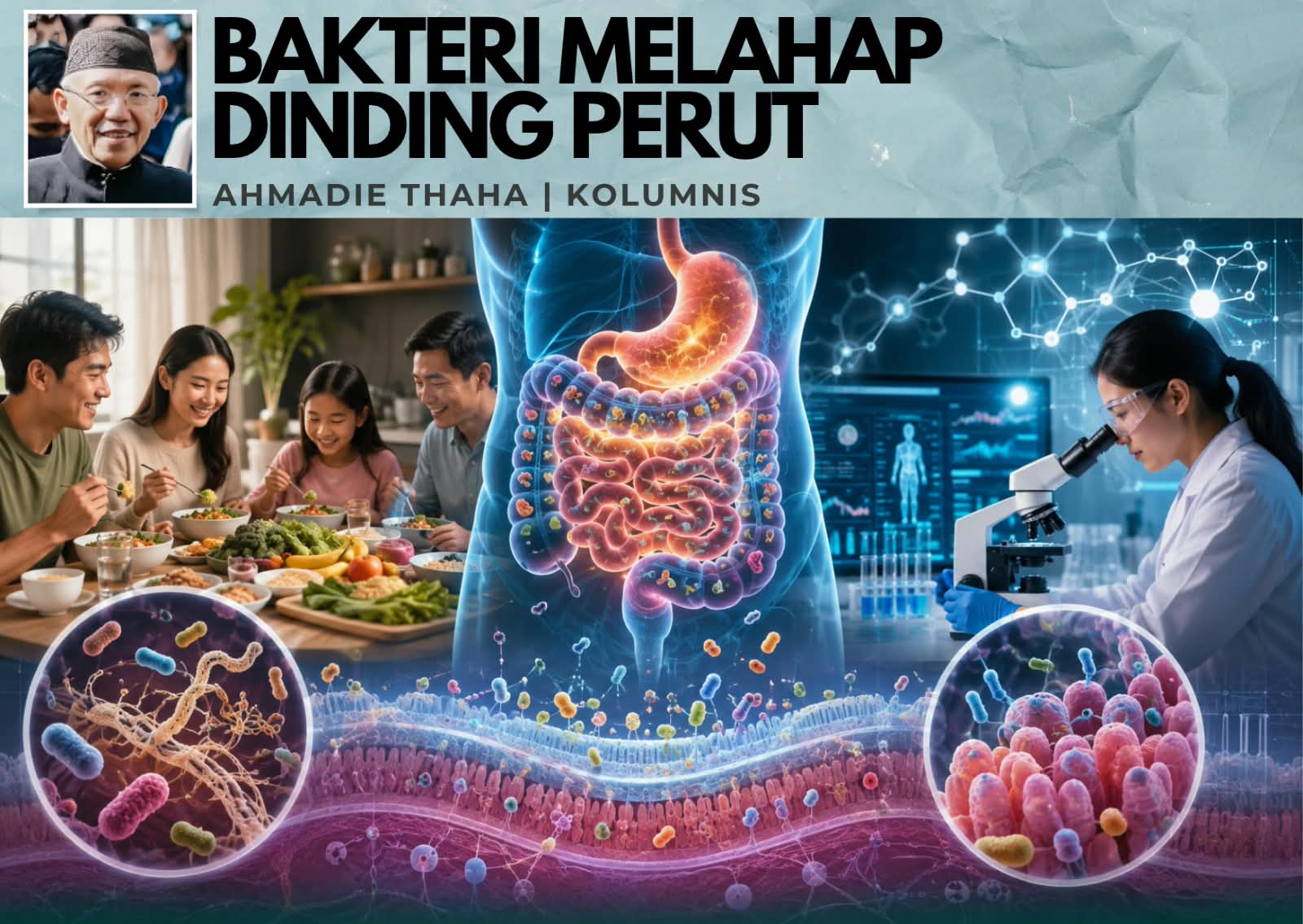 Mikroba Melahap Dinding Perut