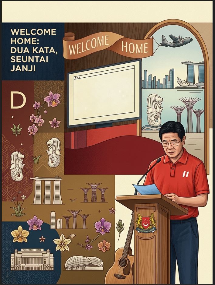 Welcome Home: Dua Kata, Seuntai Janji (Telaah Ringan tentang Komunikasi Publik Lawrence Wong)