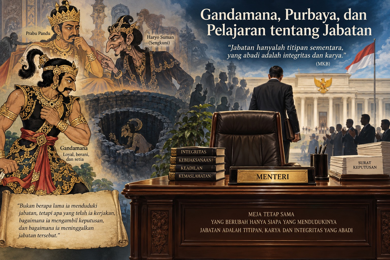 Gandamana, Purbaya, dan Pelajaran tentang Jabatan