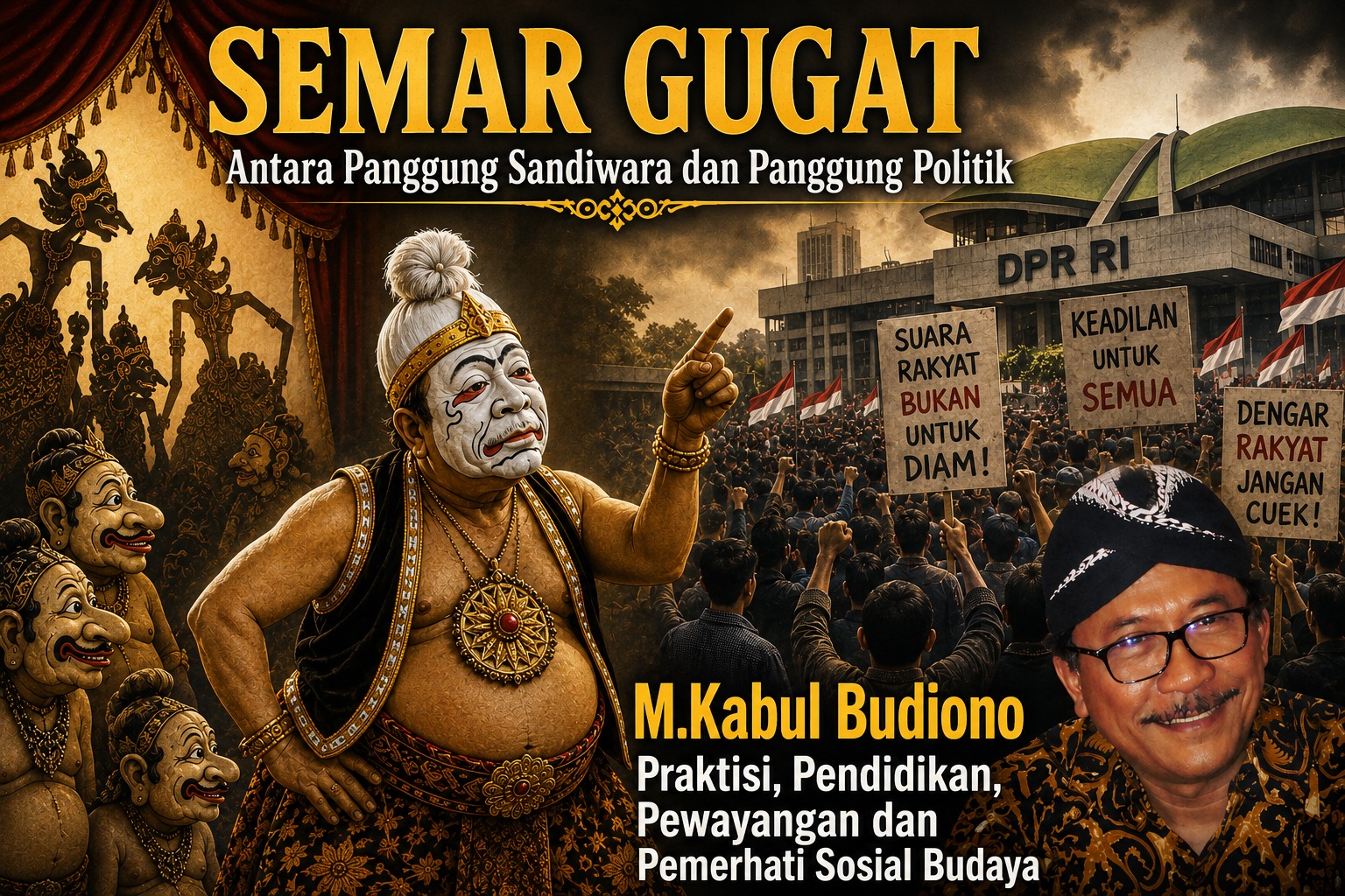 Semar Gugat, Dari Panggung Sandiwara ke Politik