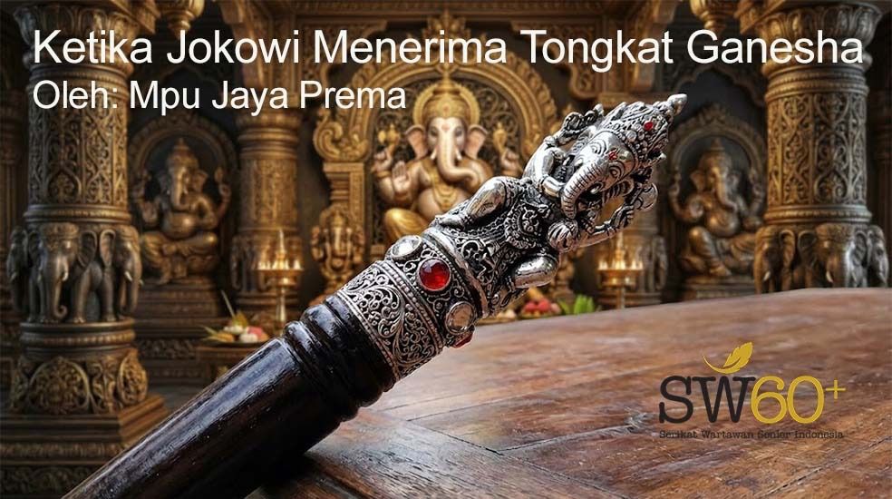 Ketika Jokowi Menerima Tongkat Ganesha